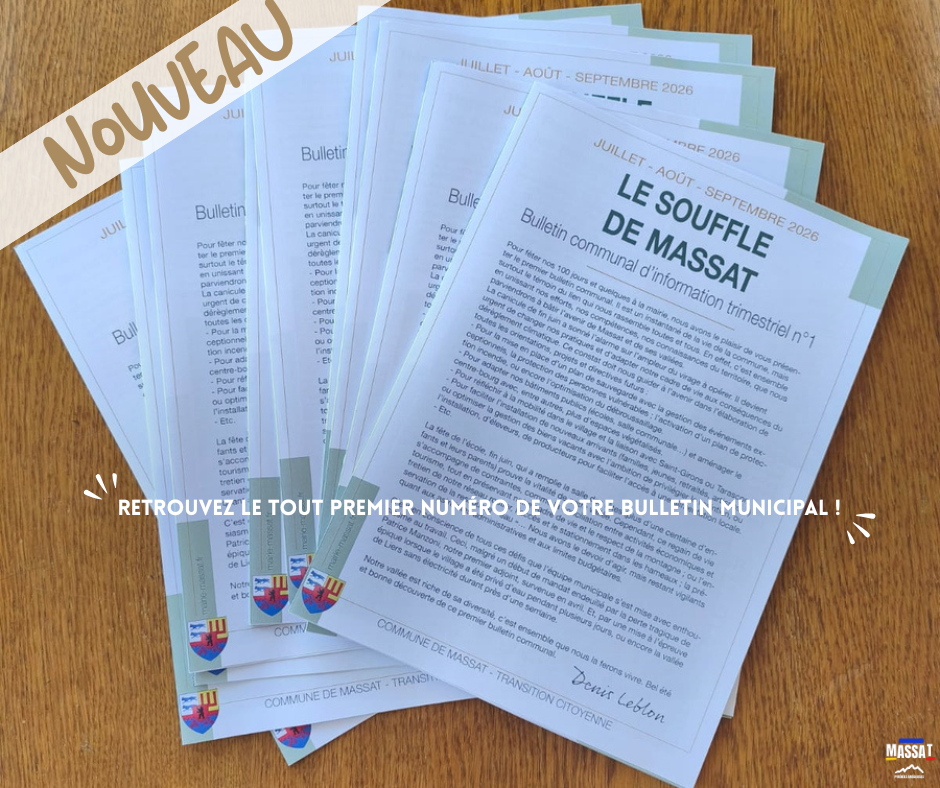 ℹ️ NOUVEAU | 1er bulletin municipal !
